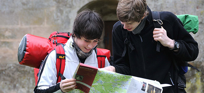 Wanderkarte für Pilger